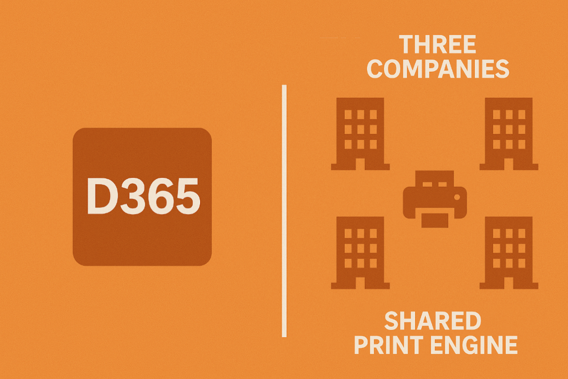 - Print Envoy D365 label printing