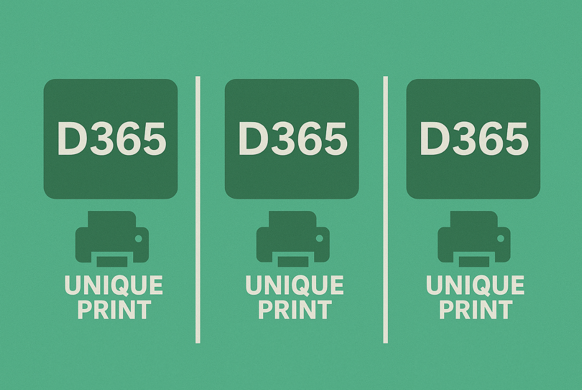 - Print Envoy D365 label printing